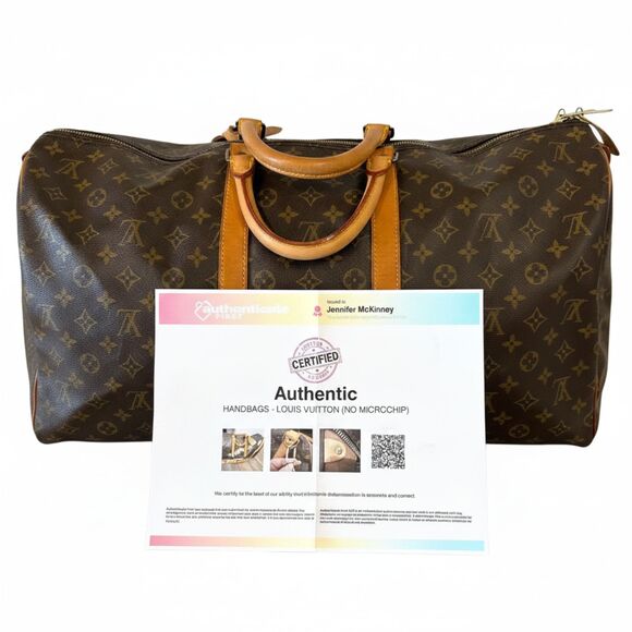 Louis Vuitton Monogram Keepall Bandouliere 55 With Strap COA Included - Picture 3 of 14